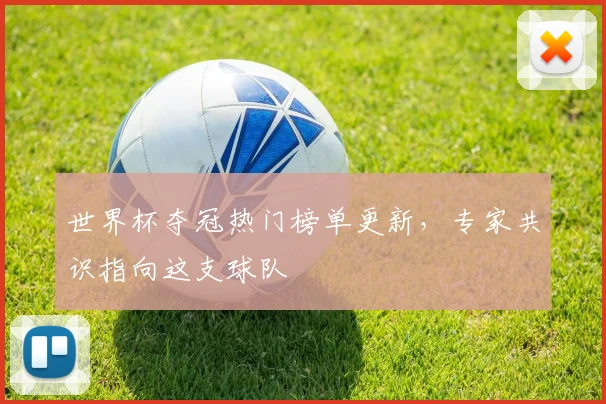 世界杯夺冠热门榜单更新，专家共识指向这支球队
